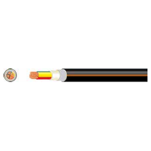 ECC 2.50mm x 2 Copper PVC PVC SWA ECC PVC Fire-Retardant 600/1000V Black