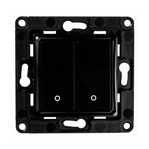 SHELLY 2 BUTTON SMART WALL SWITCH – BLACK