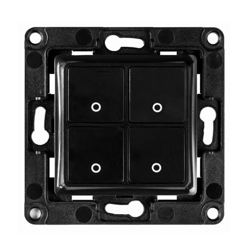 SHELLY 4 BUTTON SMART WALL SWITCH – BLACK