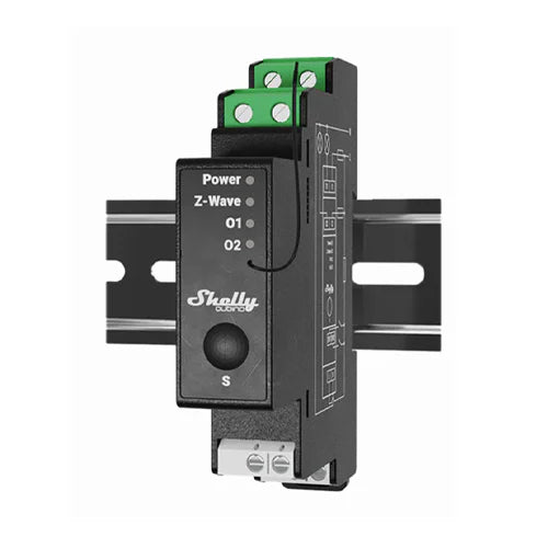 SHELLY WAVE PRO 2PM POWER METER SWITCH